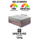 Ver mais imagens de Base Box Baú Bipartido Casal 138x188 Suede com Colchão New 4 Estações Molas Ensacadas