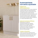 Ver imagem 7 de Balcão Planejado 2 Portas 80cm sem Tampo Marselha CabeCasa MadeiraOriginals Branco