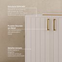 Ver imagem 5 de Balcão Planejado 2 Portas 80cm sem Tampo Marselha CabeCasa MadeiraOriginals Branco
