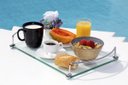 Ver imagem 1 de Bandeja para café da manhã em vidro incolor 8mm temperado 40cmx26cm Aquabox