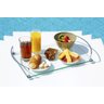 Bandeja para café da manhã em vidro incolor 8mm temperado 40cmx26cm Aquabox - 3