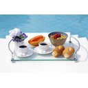 Ver imagem 2 de Bandeja para café da manhã em vidro incolor 8mm temperado 40cmx26cm Aquabox