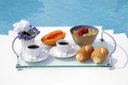 Ver imagem 2 de Bandeja para café da manhã em vidro incolor 8mm temperado 40cmx26cm Aquabox