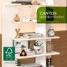 Estante Lis Eco Friendly Branco Borda Compensado Naval Com Certificação Fsc Politorno Branco - 7