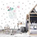 Ver imagem 1 de Adesivo kit infantil leão borboleta aquarela