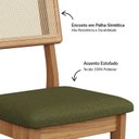Ver imagem 5 de Kit 2 Cadeiras Estofadas Encosto Telado