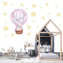 Ver imagem 1 de Adesivo Kit Infantil menina animal balão coelha bandeirinhas