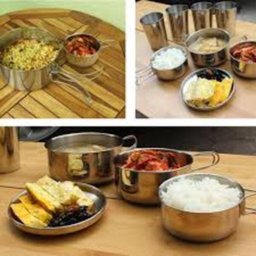 Kit Panelas em Inox Camping Cozinha Acampamento Outdoor Completo 8 Peças Panela Viagem Praia Pesca - 6