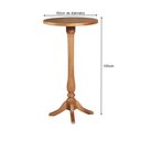 Ver imagem 4 de Conjunto Bistrô Mesa Madeira Maciça com 3 Banquetas Confort Ripada Castanha