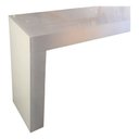 Ver imagem 2 de Aparador Sala Alto Padrão Vidro Branco e Bandeja Espelhada