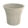 Vaso decorativo plastico colonial grafiato 44 branco ma - 1