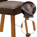 Ver imagem 5 de Mesa de Jantar Carolina 180cm Tp MDF Laminado Canto Copo Base Detalhe Off White com 6 Cadeiras Carol
