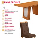 Ver imagem 7 de Mesa de Jantar Carolina 180cm Tp MDF Laminado Canto Copo Base Detalhe Off White com 6 Cadeiras Carol