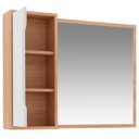 Ver imagem 5 de Espelheira para Banheiro 80 Cm com 1 Porta Amêndoa/branco