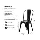 Ver imagem 7 de Cadeira Design Tolix Iron Industrial Aço Carbono Branca