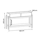 Ver mais imagens de Aparador Buffet para Sala de Jantar e Estar Lizz 2 Gavetas e Pés Madeira Maciça Casa D