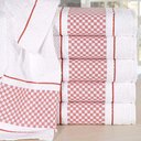 Ver imagem 3 de Pano de Copa Vitória Kit 2 peças - Dohler Branco/Vermelho