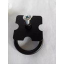 Ver imagem 3 de Kit 8 Dobradiças Mexicana + 4 Puxadores Argola Preto Pz-1063