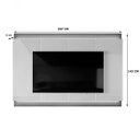 Ver imagem 3 de Painel para TV de até 75" 100% MDF com LED Maraco 2.0 Jequitiba/Off White