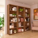 Ver imagem 2 de Conjunto Sala de Estar: 3 Estantes Multy 4624