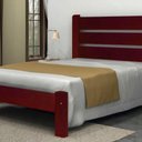 Ver imagem 1 de Cama Queen Size Berlim de Madeira Maciça Angelim Mogno