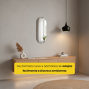 Ver imagem 7 de Espelho Decorativo Orgânico Design Moderno Cápsula sem Moldura Lapidado 80x35 Brinovar