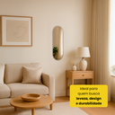 Ver imagem 5 de Espelho Decorativo Orgânico Design Moderno Cápsula sem Moldura Lapidado 80x35 Brinovar
