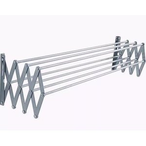 Kit 2 Varal de Parede Sanfonado Alumínio 100 cm- Gibafer