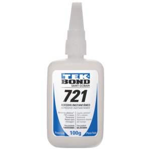 Cola Adesiva Instantânea Profissional Incolor 721 Tekbond:100g