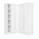 Ver imagem 2 de Guarda-Roupa de Canto Modulado MDF 321cm Safira 4 Portas 3 Gavetas Una Mobília
