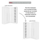 Ver imagem 4 de Guarda-Roupa de Canto Modulado MDF 321cm Safira 4 Portas 3 Gavetas Una Mobília