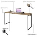 Ver imagem 3 de Mesa de Escritório Escrivaninha 150cm Dynamica Industrial C08 Carvalho - Mpozenato