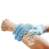 Luva de Banho Esfoliante Corporal Kit 5 Pares Esponja Bucha Espuma Chuveiro Banheira Perna Braço Lim - 6