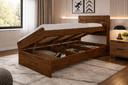 Ver imagem 2 de Cama Solteiro com Baú Embutido e Colchão Solteiro D20 Larissa Malbec Framar Mdf/mdp
