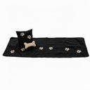 Ver imagem 4 de Kit 4 Pçs Peseira Cama Casal King Impermeável e Almofada Cheia para Pet: Preto