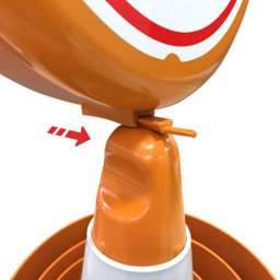 Cone Retratil com Placa de Sinalização Atenção para Carro Eventos Estacionamento e Proteção Laranja - 4