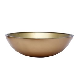 Gabinete de Vidro 60cm para Banheiro Cuba Redonda Dourado - DaHora - 3