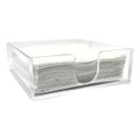 Ver imagem 1 de Porta Guardanapos Horizontal Acrílico 17x17 Cm Bar Restaurante Casa Cozinha Grande