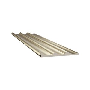 Painel Ripado Waves Champanhe de Poliest 155mm Santa Luzia 280cmx15,5cmx1,5cm:champanhe