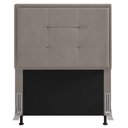 Ver imagem 1 de Cabeceira Cama Box Solteiro Canada 90 Cm Suede MV Estofados Bege