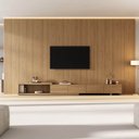 Ver imagem 1 de Rack Extensível com Painel TV 86 Polegadas Planejado 400x230cm Aruá CabeCasa MadeiraOriginals Marrom