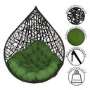 Ver imagem 2 de Cadeira Balanço Ninho Suspenso Gota Tramado com Almofada Impermeável Acesse Móveis