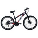 Ver imagem 1 de Bicicleta Viking X Tuff25/30 Freeride Aro 26 Freio a Disco 21 Velocidades Roxo Laranja