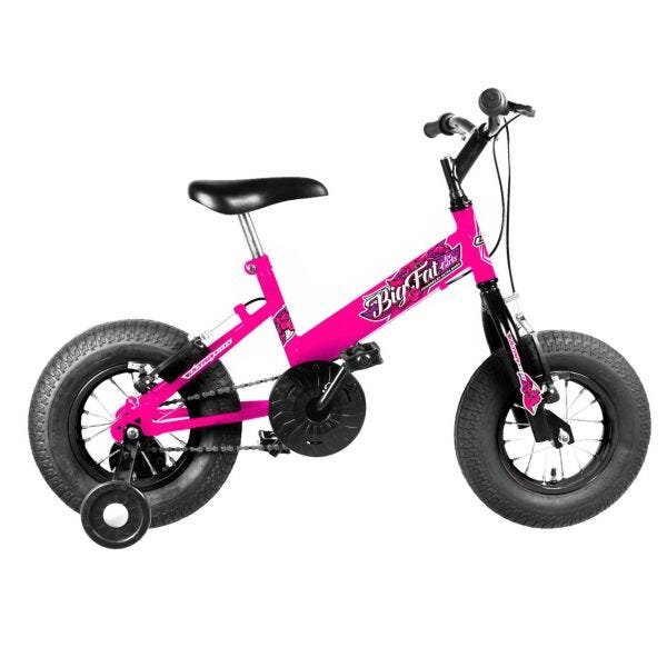 Bicicleta Infantil Aro 16 Big Fat Ultra Kids - Rosa - 2