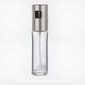 Spray de Cozinha Borrifador de Óleo Azeite e Vinagre Frasco de 100ml Aço Inoxidável Cor:prata;tamanh