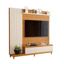 Ver imagem 2 de Home Ripado Com 2 Portas Para Tv De Até 65 Polegadas Freijó Off White Jacarta Luapa Móveis