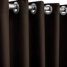 Cortina Blackout Tecido Sala quarto 300x250 Cortina Web Marrom - 2