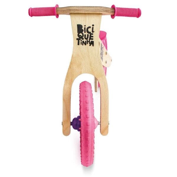 Bicicleta de Equilíbrio sem Pedal Lenho Rosa - 4