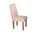 Ver imagem 3 de Conjunto Mesa Retangular Agnes Vidro Off White 6 Cadeiras Stela com Apliques Corriente Areia Freij
