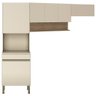 Armário de Cozinha Modulada 3 Peças Lina11 K02 Vanilla/Freijó - Mpozenato - 1